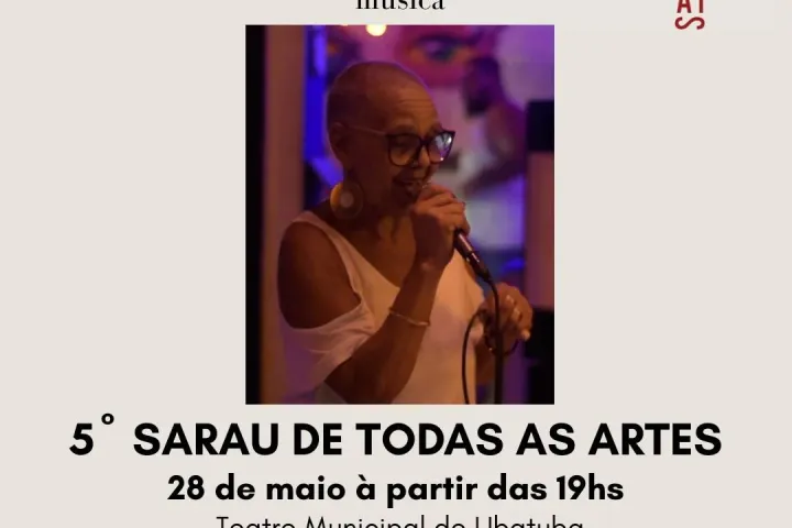 Dona Lourdes leva clássicos do samba ao 5º Sarau de Todas as Artes em Ubatuba