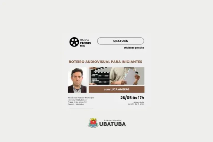 Oficina “Roteiro Audiovisual para Iniciantes” abre 35 vagas