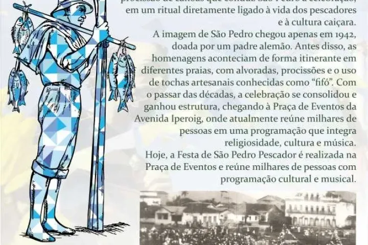 São Pedro chega pelo mar e dá origem à Festa de São Pedro Pescador de Ubatuba