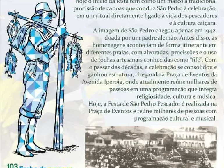 São Pedro chega pelo mar e dá origem à Festa de São Pedro Pescador de Ubatuba