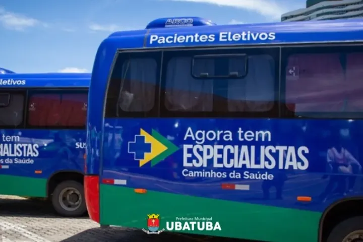 Ubatuba recebe novo micro-ônibus para transporte de pacientes