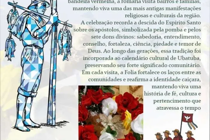 FALTAM 10 DIAS: Integração da Folia do Divino Espírito Santo e a  Festa de São Pedro Pescador.