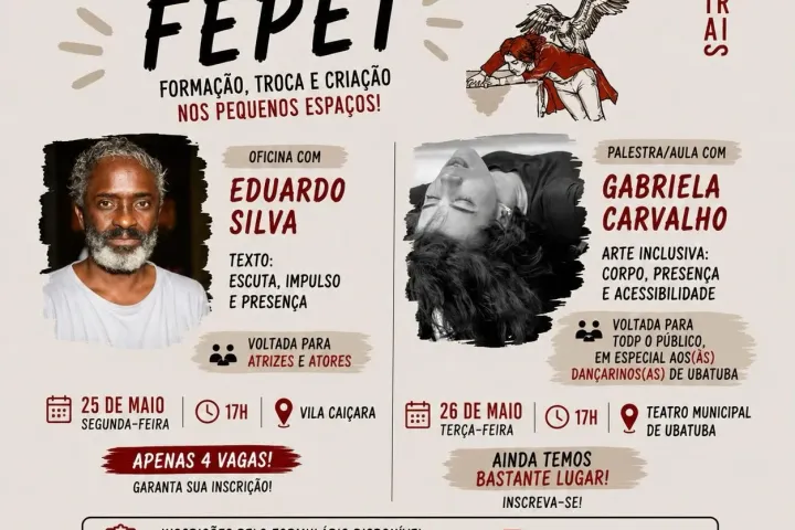 FEPET promove oficinas gratuitas de formação artística em Ubatuba