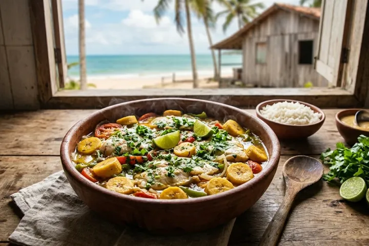 Peixe Caiçara com Banana-da-Terra
