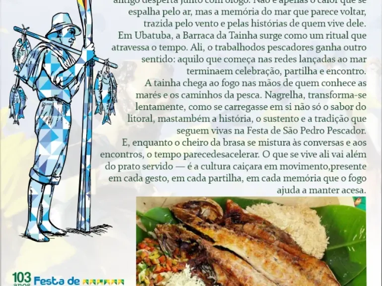 Faltam 06 dias: Barraca da Tainha: história, tradição e sabor na Festa de São Pedro Pescador.