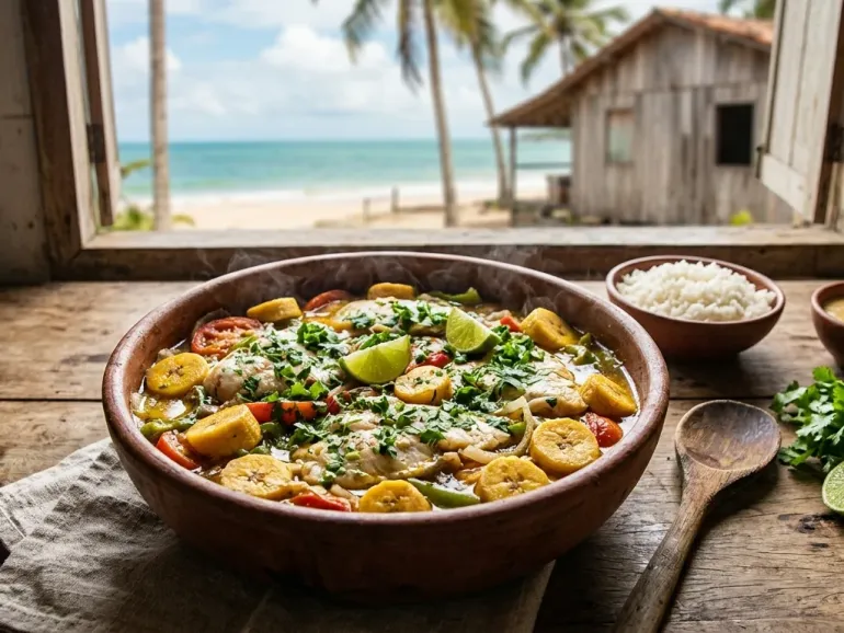 Peixe Caiçara com Banana-da-Terra