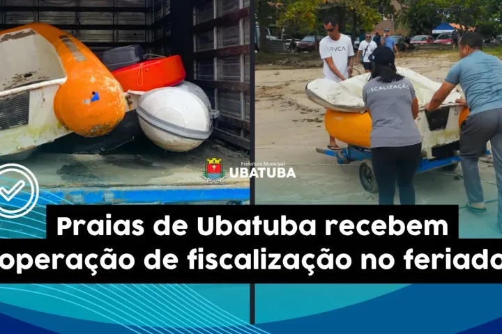 Praias de Ubatuba recebem operação de fiscalização no feriado