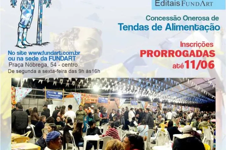 FUNDART prorroga inscrições para concessão de barracas da 103ª Festa de São Pedro Pescador de Ubatuba