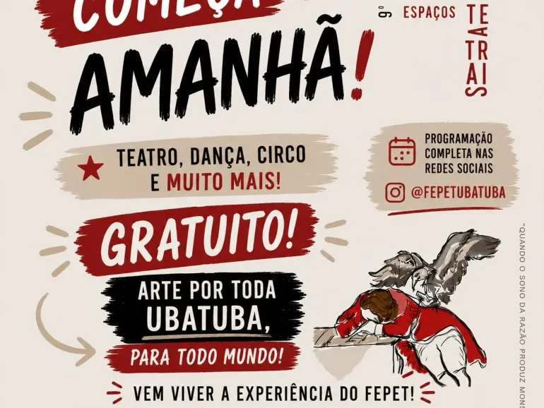 9º FePET começa nesta terça-feira com programação gratuita em Ubatuba