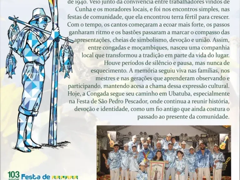 Faltam 7 dias para a Congada na Festa de São Pedro Pescador
