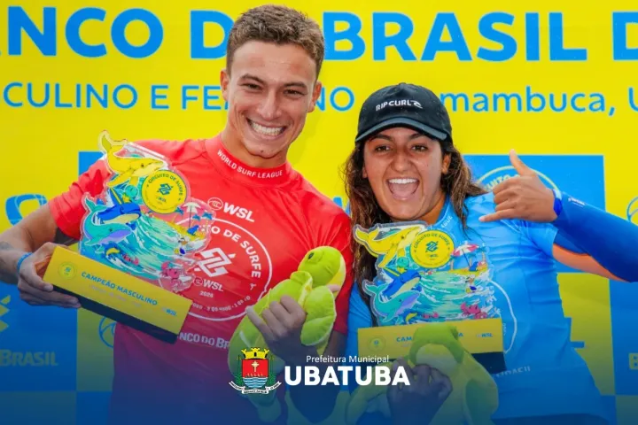 Heitor Mueller e Sophia Medina conquistam os títulos da WSL em Ubatuba