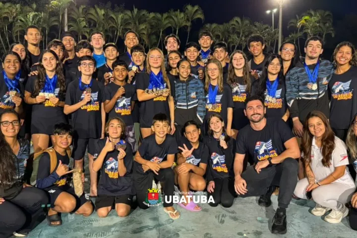 Natação de Ubatuba conquista com 47 medalhas em Regional