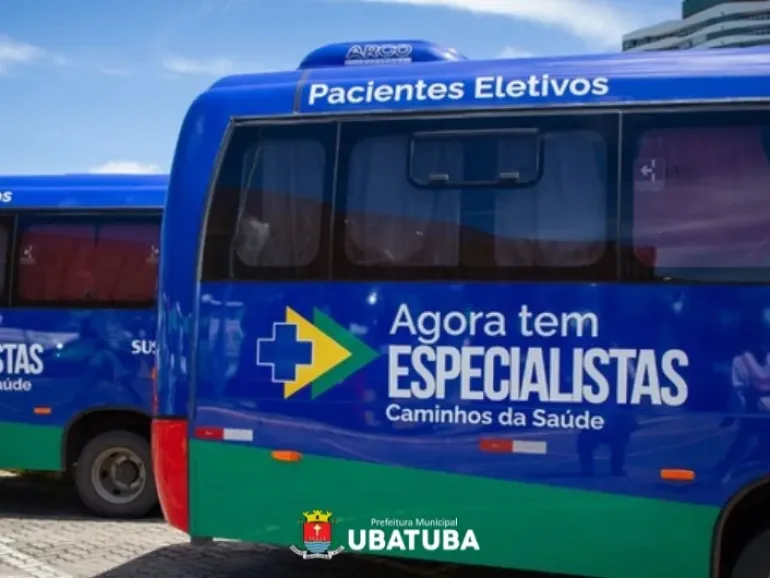 Ubatuba recebe novo micro-ônibus para transporte de pacientes