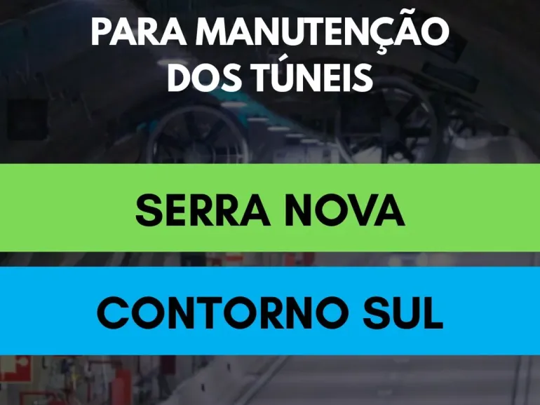 Túneis da Tamoios serão fechados para manutenção noturna