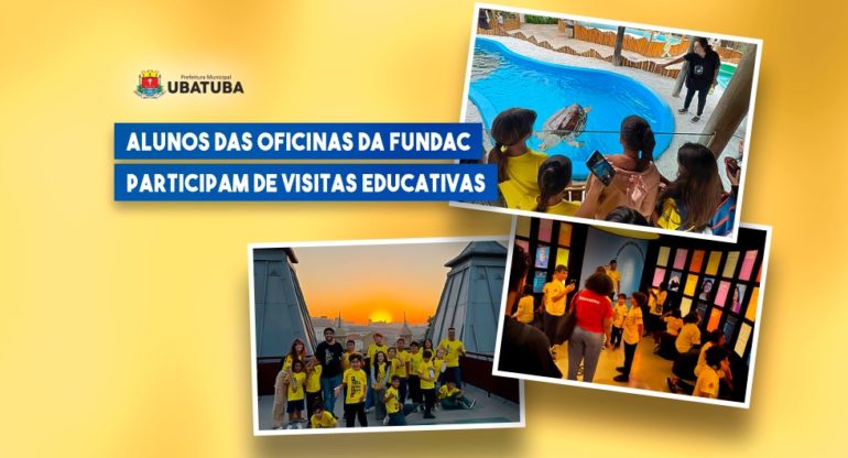 Alunos das oficinas da Fundac participam de visitas educativas
