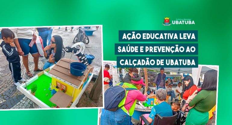 Ação educativa leva saúde e prevenção ao calçadão de Ubatuba