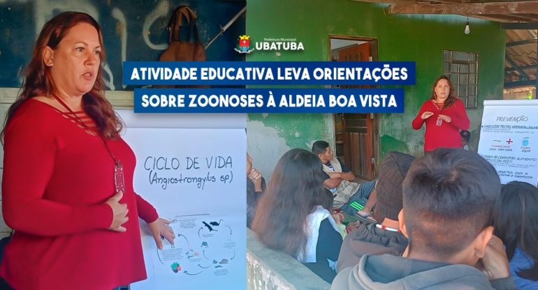 Atividade educativa leva orientações sobre zoonoses à Aldeia Boa Vista