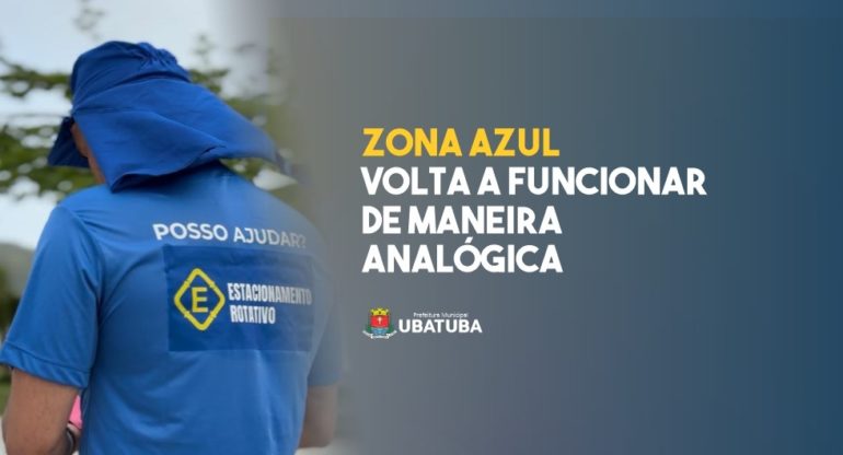 Zona Azul em Ubatuba volta a funcionar de maneira analógica