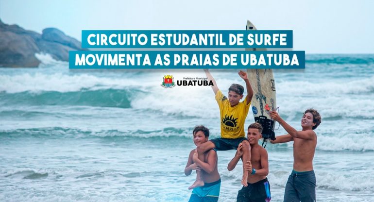 Circuito Estudantil de Surfe movimenta praias de Ubatuba