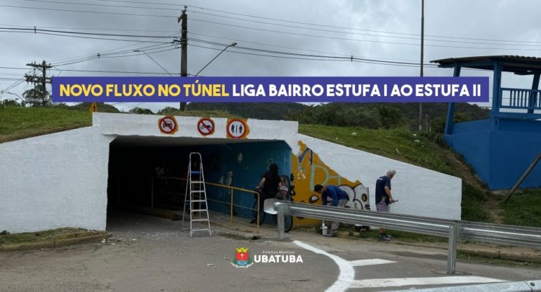 Trânsito informa novo fluxo em túnel que liga bairros Estufa I e Estufa II