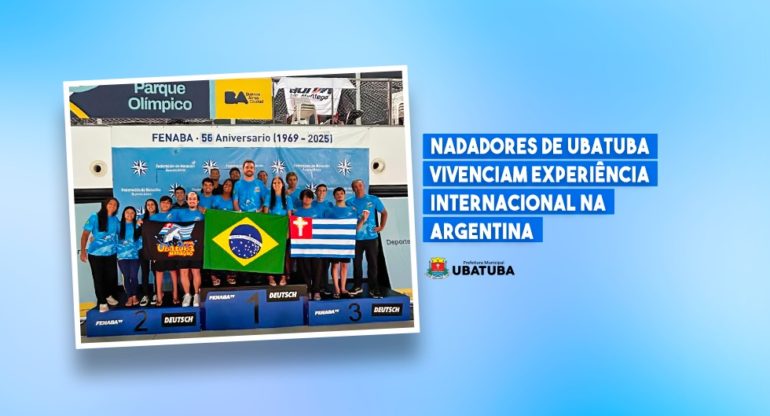 Nadadores de Ubatuba vivenciam experiência internacional na Argentina
