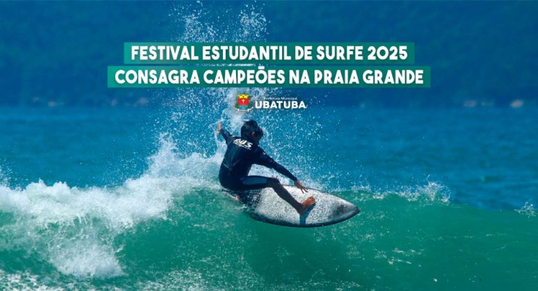 Festival Estudantil de Surfe 2025 consagra campeões na Praia Grande